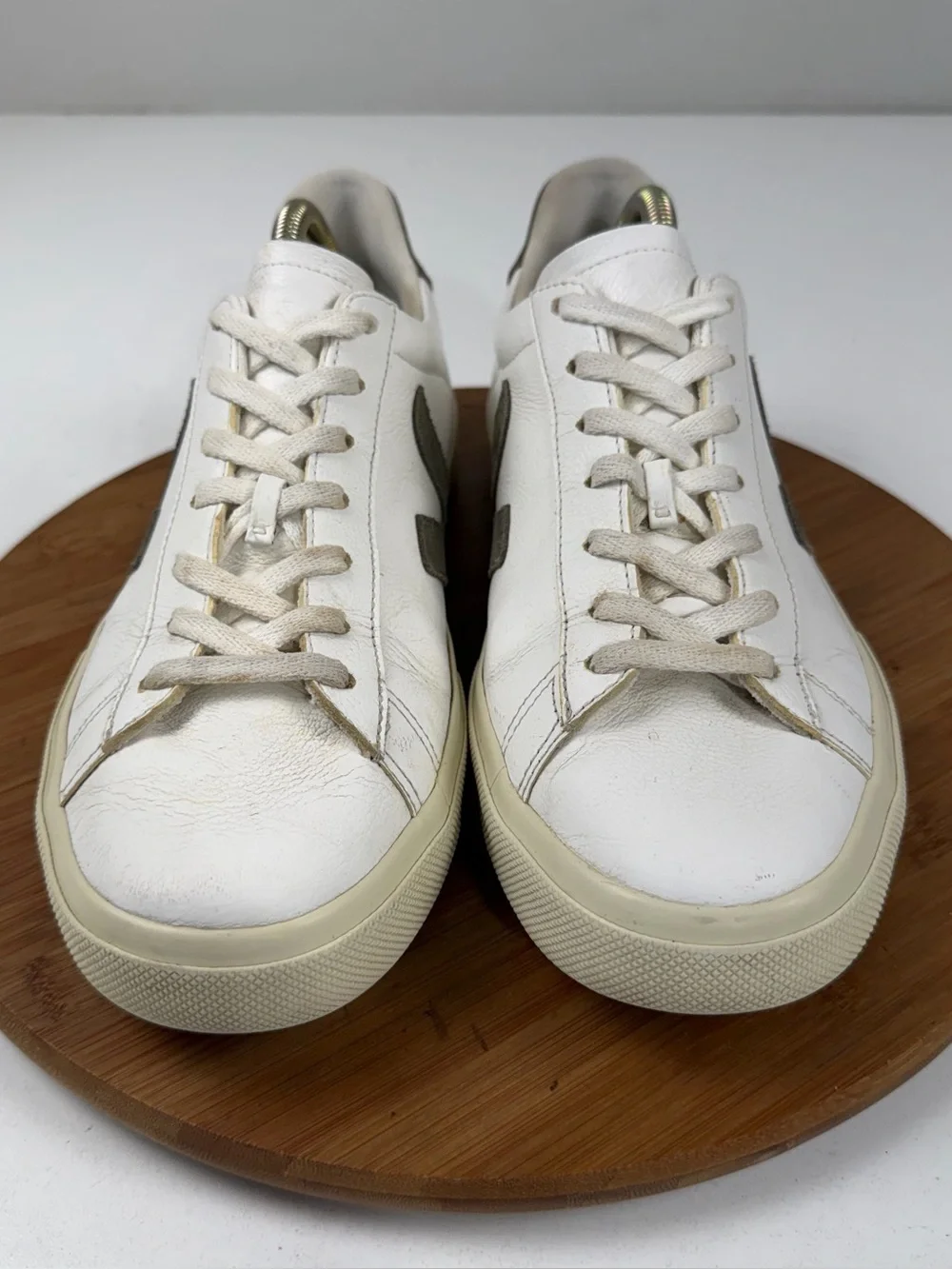 Veja Campo “White Khaki” Leather Sneakers